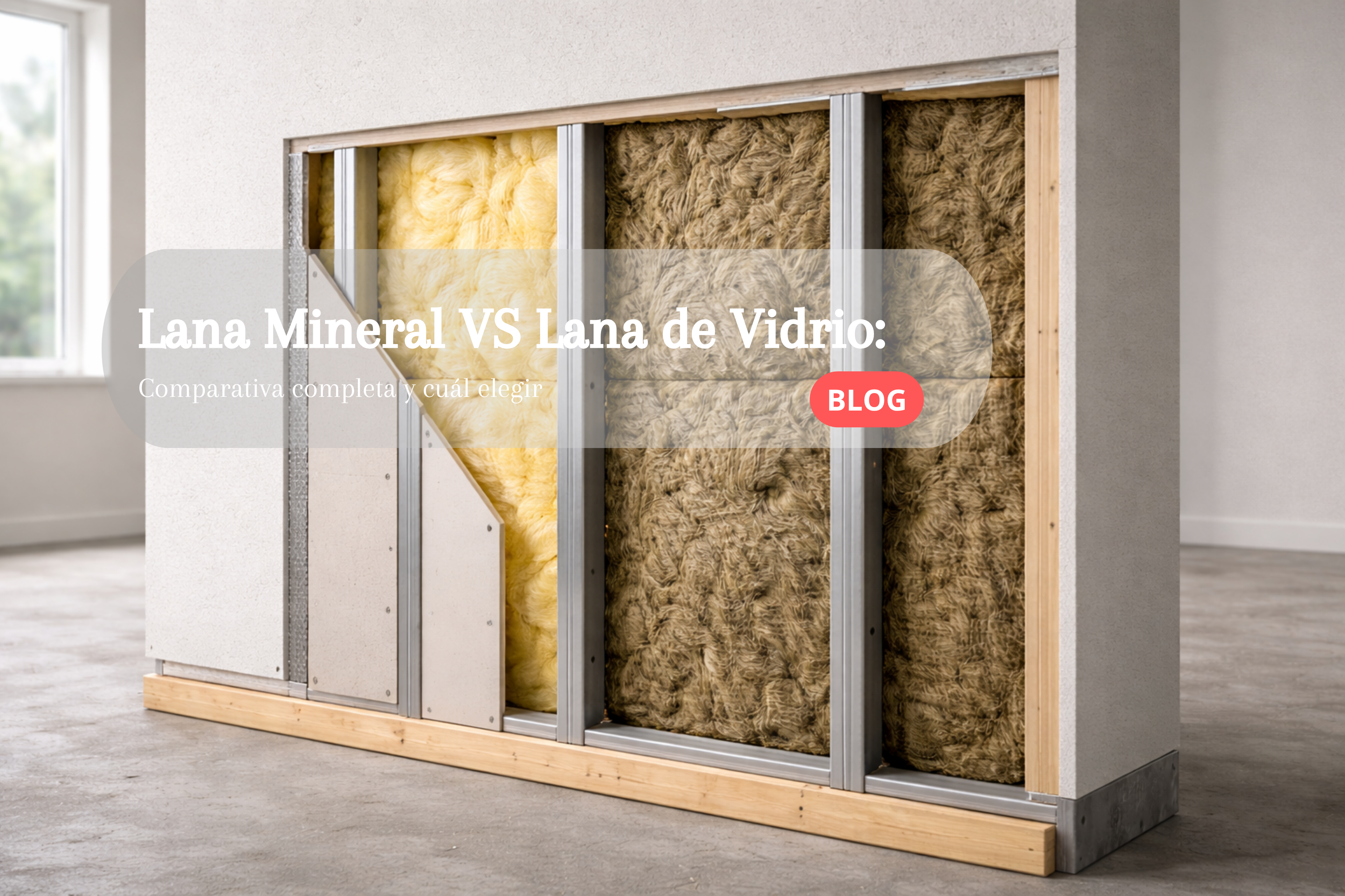 Lana Mineral VS Lana de Vidrio: Cual elegir para aislación. Ebolution