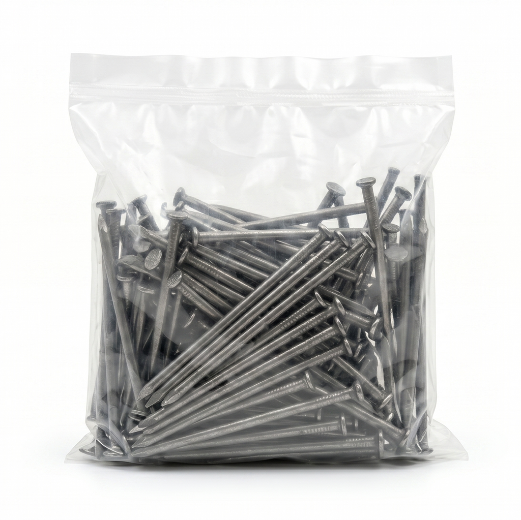 Clavo Corriente 4" BWG8 25 Kilos Bolsa 1 KG Ebolution