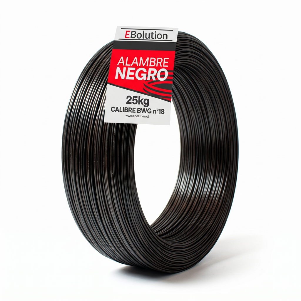 Alambre Negro N° 18 (25 Kilos) Ebolution