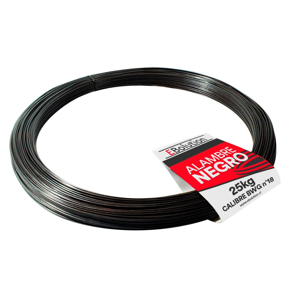 Alambre Negro N° 18 (25 Kilos) Ebolution