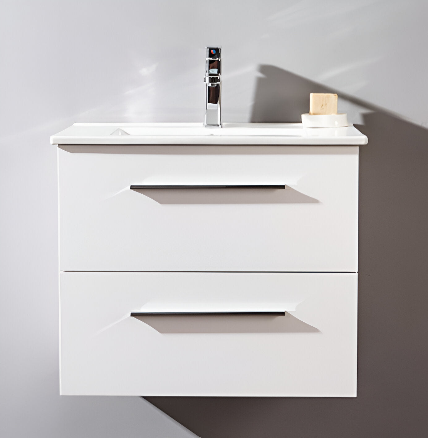Mueble de Baño 2 Cajones Blancos Ebolution